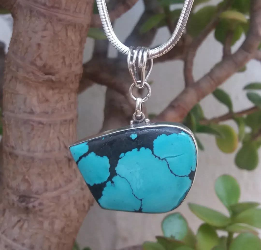 Colgante turquesa y plata 925 2